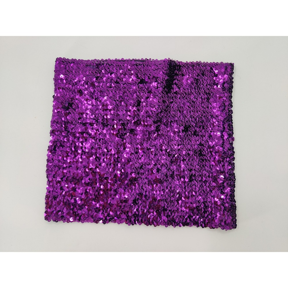 Green Mermaid Scale Maxi Skirt Purple Sequin Tube Top Set Cosplay Costume Large‎
